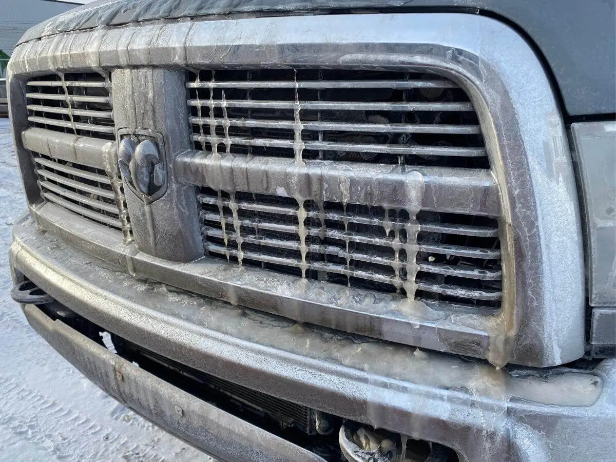 démarrage d'un moteur diesel l'hiver